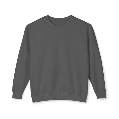 Crewneck Sweatshirt — Minimal White Lightweight Pullover