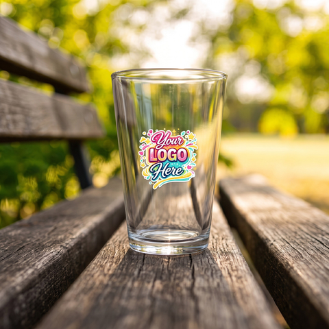 Chug Pint Glass - 16oz, glass, Clear