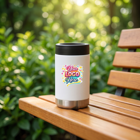 Buddy Koozie - 12oz, Stainless Steel Tumbler, White