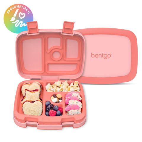 Bentgo Kids Lunch Box - Coral (Personalized)