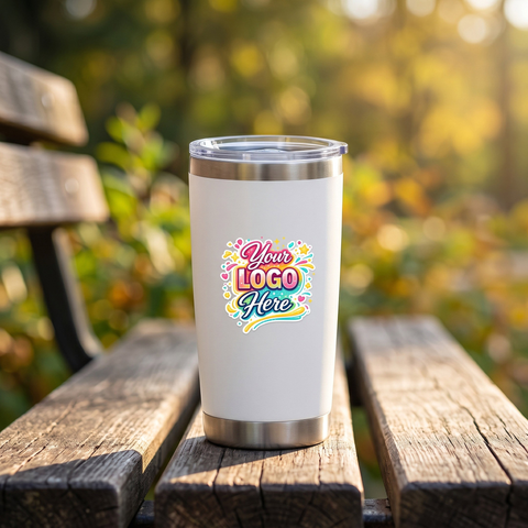 Riva Tumbler - 20oz, stainless steel, White EverCoat