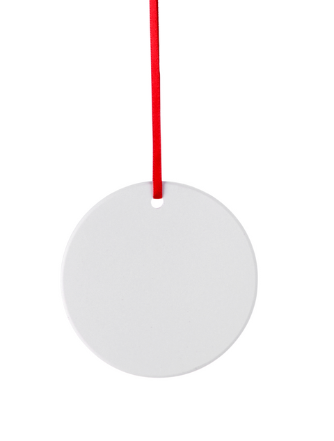 Ceramic circular ornament